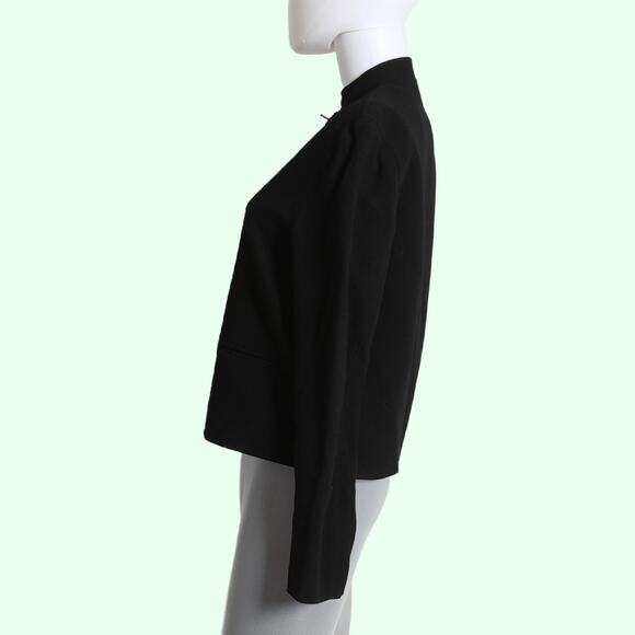MARK EISEN Vintage Black Stand Collar Cropped Jacket - Picture 5 of 7